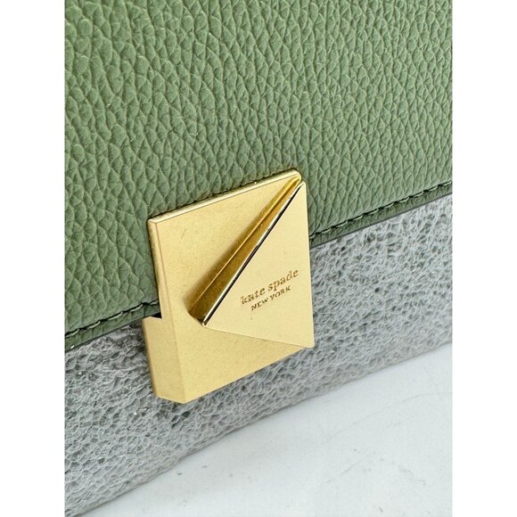 KATE SPADE NY Deco pebbled leather mini convertible shoulder crossbody - Olive - Picture 6 of 8